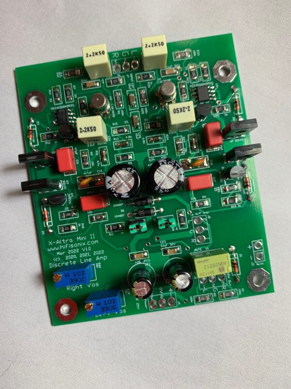 Discrete JFET Input Line Preamp PCB